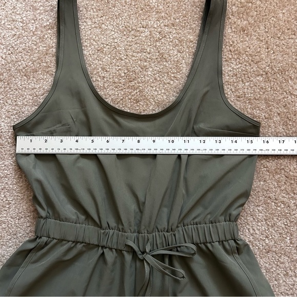 Abercrombie & Fitch Olive Green Sleeveless Jumpsuit - Picture 5 of 7
